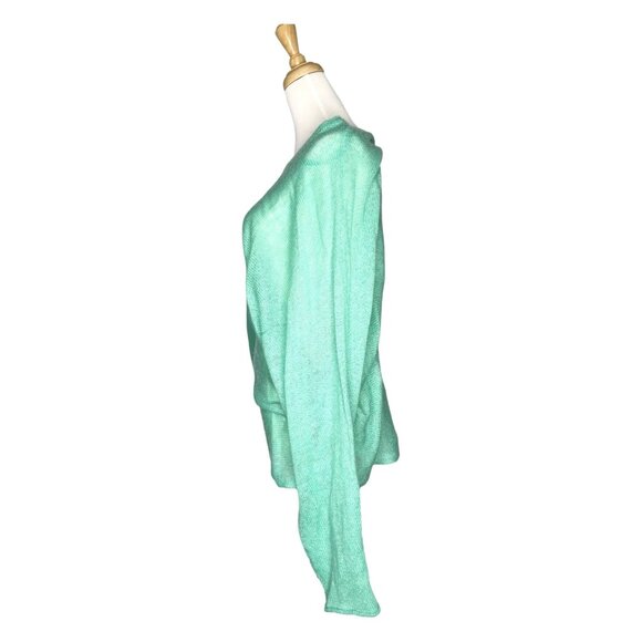 Wool Blend Dolman Sleeve Sweater Mint Green Teal Size M Freckled Poppy - Picture 4 of 7